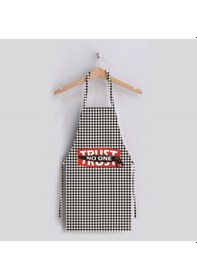 Resim Trust No One Mutfak Önlüğü Keten Kumaş, Uluslararası Yıkama Ve Solmama Sertifikası Çok Renkli 