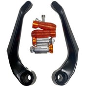 Resim Motosiklet Manet Koruma Aleminyum Turuncu - Universal 