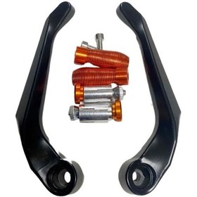 Resim Motosiklet Manet Koruma Aleminyum Turuncu - Universal 