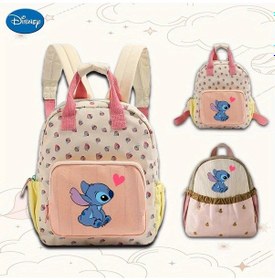 Resim Honeybeeshop Küçük Elma Stitch Sırt Çantası Okul Çantası Ayarlanabilir Askılar Disney Lisanslı Küçük Elma 