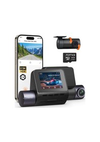 Resim 70mai Araç Kamerası Ön Ve Arka - Hdr, Süper Gece Görüşü, F1.55 Diyafram, 24h Park Modu, Dahili Wi-fi Ve Gps, G-se İle 2.5k+1080p Çift Araç Kamerası...-122333 