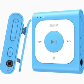 Resim 64GB Bluetooth 5.3 Klipsli Mini MP3 Player - Mavi 