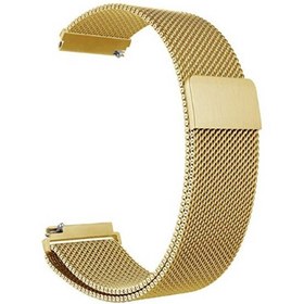 Resim Oppo Watch 41 MM Hasır Metal Örgülü Ayarlanabilir Gold Kordon 