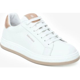 Resim Greyder Kadın Beyaz Hakiki Deri Sneaker Ayakkabı 6Y2SA33292 