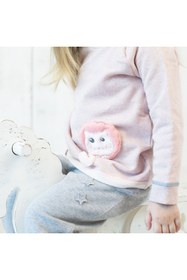 Resim Organicera Organik Yıldız Aplikeli Pantolon , Grey Melange 