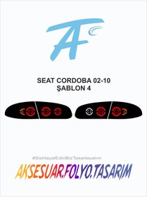 Resim aksesuar folyo tasarım Seat Cordoba 2002-2010 Stop Folyo 
