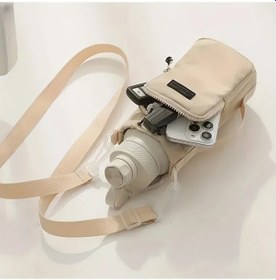 Resim Cordial Beige Ayarlanabilir Telefon Askısı, Çapraz Vücut Çantası, Bisiklet Ve Yürüyüş İçin Pratik Organizer. 