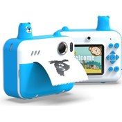 Resim Moveevo Çocuklar İçin H80 Anında Yazıcı Kamera - 1080p Video, 2.36" Ips Ekran, Çift Kameralı, Mp3 Çalar, Mavi Yazıcı Kağıdı Ve Askı İçerir 