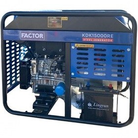 Resim Factor KDK15000RE 15KVA Marşlı Monofaze Dizel Jeneratör 