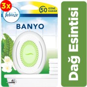 Resim Febreze Banyo Dağ Esintisi Hava Ferahlatıcı Oda Kokusu X3 