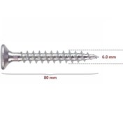 Resim Sunta Vidası 6,0x80 Çinko 50 Adet 