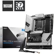 Resim MSI Pro Z790-a Max Wıfı Ddr5 Intel Z790 Soket 1700 Ddr5 7800(OC)mhz Atx Gaming (OYUNCU) Anakart 