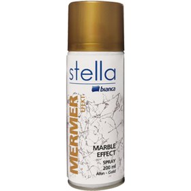 Resim Bianca Mermer Efekt Altın 200 Ml. Stella Sprey Akrilik Boya (611L_3000_0.200) 