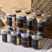 Resim Perotti Aurelia 12 Parça Metak Kapak Cam Baharatlık 225 ml 