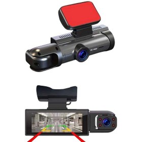 Resim Gld-spt- Araç Kamerası Black Box Çift Kameralı Ekranlı Full Hd Sürüş Kamerası 