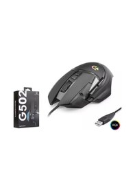 Resim Nodar G502 Rgb Kablolu Gaming Mouse 7200 Dpı 1000hz 6 Tuş Siyah G502 