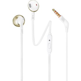 Resim JBL T205 KULAKİÇİ BEYAZ MİKROFONLU KULAKLIK 