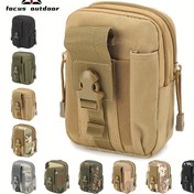 Resim Taktik Camo Bel Çantası - Dayanıklı, Nefes Alabilen Polyester, Açık Hava Sporları, Bisiklet Ek Parça, Taşınabilir Mini Fanny Paketi, Dayanıklı Fermuar, Siyah, Çoğu Telefon İçin Uygun, Seyahat Bel Çantası|Camo Tasarımı|Polyester Bel Çantası 