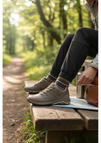 Resim Enoch Erkek Vizon Bej Waterproof Outdoor Trekking Ve Doğa Yürüyüş Ayakkabısı Vizon 