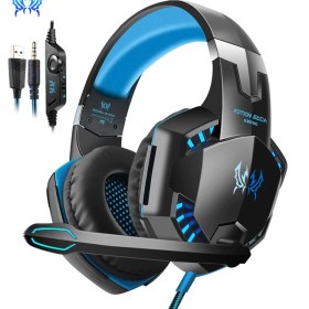 Resim Kotion Each Kotıon Her G2000 Oyun Kulaklığı Derin Bas Stereo Kablolu Bilgisayar LED Aydınlatmalı Mikrofonlu Kulaklık Ps4 Xbox Pc Gamer Için (Yurt Dışından) 