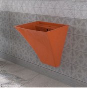 Resim LUCCO Loop 50 Cm Asma Monoblok Lavabo Turuncu 