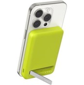 Resim Belkin BPD006DSCY-APL BoostCharge Pro MagSafe Uyumlu Qi2 15W 5K Kablosuz Powerbank - Yeşil 