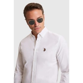 Resim U.s. Polo Assn. Erkek Beyaz Gömlek Basic 50332757-VR013 