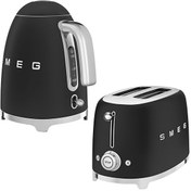 Resim 50's Style Special Edition KLF03BLMEU Mat Siyah Kettle ve 1x2 TSF01BLMEU Mat Siyah Ekmek Kızartma Makinesi Seti Smeg