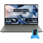 Resim Casper Nirvana X600.1342-BU00R-M-F-M102 Intel Core I5-13420H 16GB Ram 250GB Nvme SSD 15,6" Windows 11 Pro Taşınabilir Bilgisayar + Nirvana 15.6" Sırt Çantası Gri 