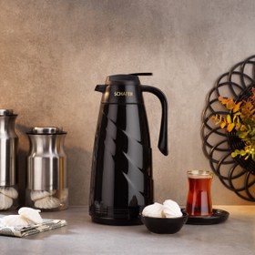 Resim Schafer Kitchenhouse Mimoza Cam Termos Siyah 1,5 lt 