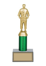 Resim Odak Kupa - Figürlü Kupalar - Judo / Karate Figürlü Kupalar Fg-006 C - 26 Cm Altın - Beyaz 