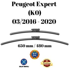 Resim Peugeot Expert K0 2016 2017 2018 2019 2020 Uyumlu Ön Cam Silecek Süpürgesi Takımı 650/480mm Silbak Sb2619d 