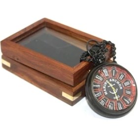 Resim MCM Group Ahşap Kutulu Köstekli Saat Model 2 