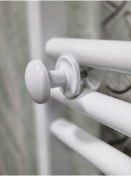 Resim long way Havlu Askı Banyo Askısı Bornoz Askılığı Elbise Askılığı Banyo Toparlayıcı El Ile Kolay Montaj Beyaz 