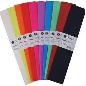 Resim Masis Krapon Kağıdı Karışık 10 Renkli Paket 