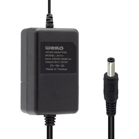Resim Herz 12 Volt 2 Amper 5.5*2.1 Uçlu Yerli Üretim Plastik Kasa Masaüstü Adaptör 
