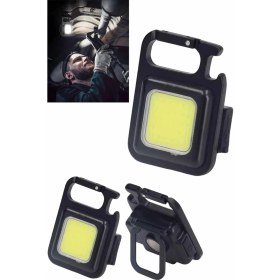 Resim Epilons Işıldak USB Şarjlı Cep El Feneri Taşınabilir Mini LED Işık Çok Fonksiyonlu 