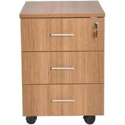 Resim Rustik Ahşap 3 Çekmeceli Yerden Yüksek Keson-marbella- 40x45x58 C 