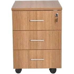 Resim Rustik Ahşap 3 Çekmeceli Yerden Yüksek Keson-marbella- 40x45x58 C 