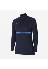 Resim Nike W Nk Df Acd21 Dril Top Cv2653-453 Lacivert Kadın Antrenman Eşofman Üstü 001 