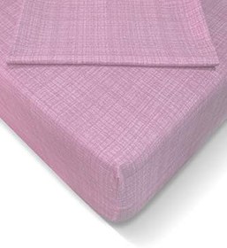 Resim Alla Turca AT7620 Ranforce 160x200cm Lastikli Çarşaf Seti, Pembe 