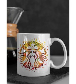 Resim Özel Tasarım Starbucks Kupa Bardak, Starbucks Coffe Baskılı Kupa, Kahve Kupası 