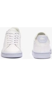 Resim Lacoste Carnaby Pro Synthetic Fiber Lastik Bagcıklı Deri Unisex Çocuk Beyaz Sneaker - 747SUC00041T3 