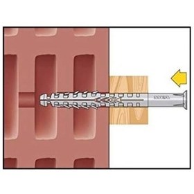 Resim Mea Hbr Boşluklu Çerçeve Dübeli 10x115mm, 100 Adet Açık Gri 