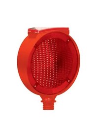 Resim Evelux Flaşör Solar Ledli Flaşör Lamba Uyarıcı Trafik Flaşörü Kırmızı Evelux 11816 Fl K 