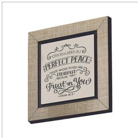 Resim Yeşaya 26:3 Baskılı Mdf Magnet 7x7 427 