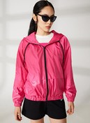 Resim Barbie Pembe Kız Çocuk Kapüşonlu Oversize Mont 23KB-06 