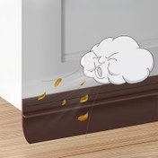 Resim Kendinden Yapışkanlı Kapı Contası - Ses Yalıtımı, Rüzgar Geçirmez, Su Geçirmez, Toz ve Böcek Geçirmez Banyo Cam ve Ahşap Kapılar için 