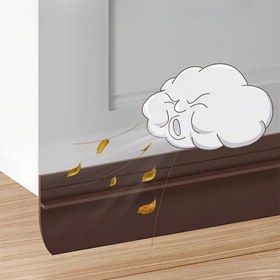 Resim Kendinden Yapışkanlı Kapı Contası - Ses Yalıtımı, Rüzgar Geçirmez, Su Geçirmez, Toz ve Böcek Geçirmez Banyo Cam ve Ahşap Kapılar için 