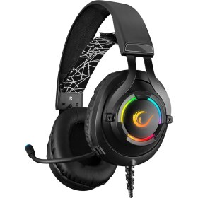 Resim Rampage RM-K18 DOUBLE Siyah Usb 7.1 RGB Ledli Gaming Oyuncu Mikrofonlu Kulaklık 